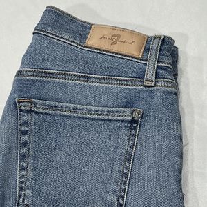 7 For All Mankind Women Luxe Stagger Hem Stretch Jeans Ankle Skinny 28‎ (29X28)